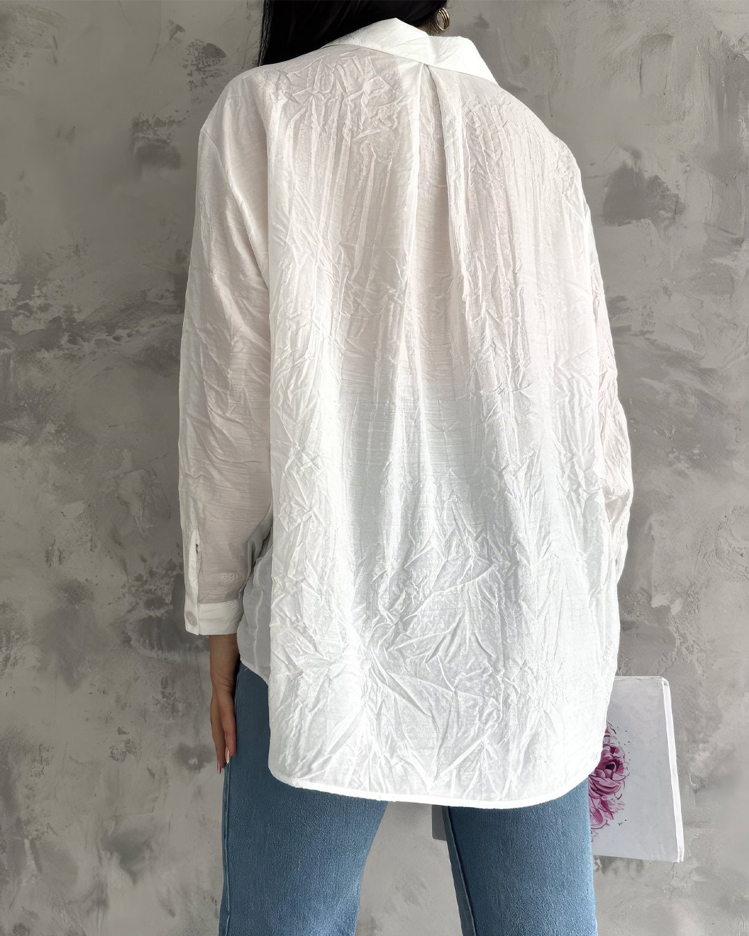 crasia-tek-parca-elbise-1 Crasia Kadın Beyaz Gömlek - Görsel 2