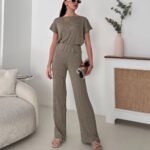 Crasia Kadın Alt Üst Kısa Kollu Triko Takım